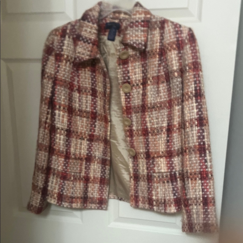 Chic Plaid Women's Blazer